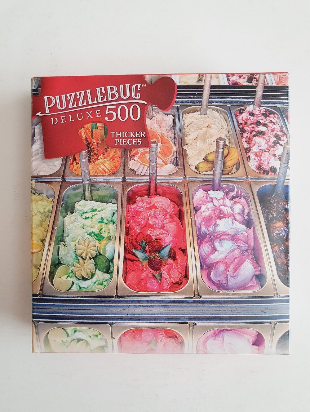 Puzzle Bug Deluxe 500 Piece Puzzle Multi Flavor Gelato Missing 1 Piece